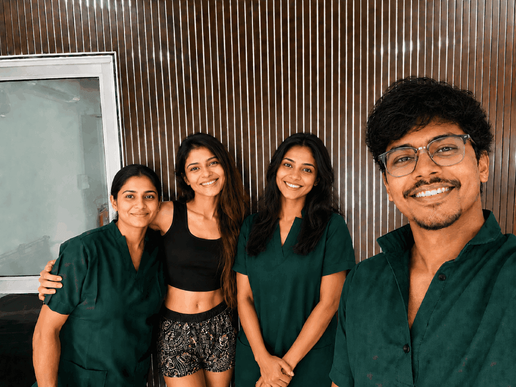 Our Team with Client